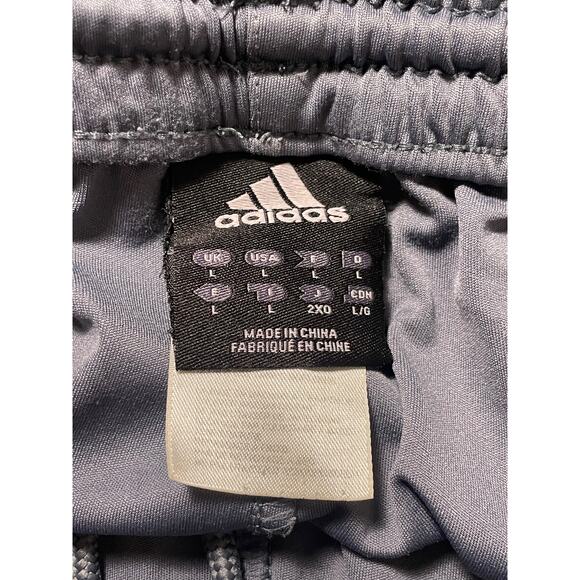 Adidas Climalite Athletic Gray & Blue Elastic Waist Shorts Men's Size Large - Picture 3 of 4